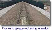 Asbestos removal from garage roofs