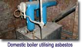 asbestos disposal from domestic boiler